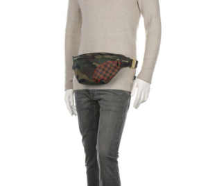 Alternative view of Túi Sprayground Shark Shape Check Fanny 'Camouflage' 910B4312NSZ