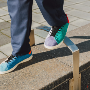 Alternative view of GIày Adidas Stan Smith Recon 'Pink Lush Blue' EF4974