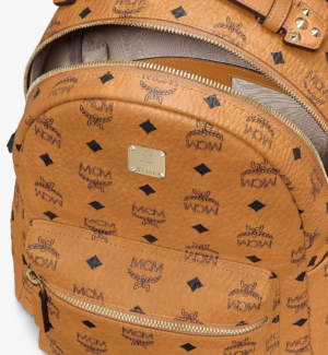 Alternative view of Balo MCM Stark Backpack Visetos Cognac MMKASVE26CO001