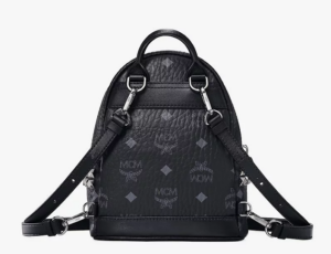 Alternative view of Túi MCM Stark Bebe Boo Side Studs Backpack in Visetos MMKAAVE13BK001