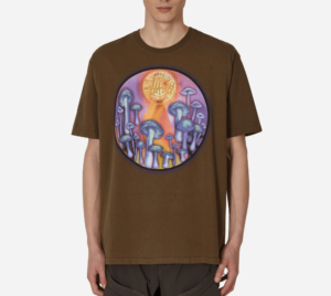 Ao Stussy x Dries Van Noten Airbrush Shrooms Tee 'Khaki'