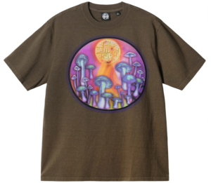 Ao Stussy x Dries Van Noten Airbrush Shrooms Tee 'Khaki'