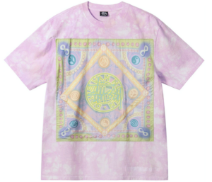 Ao Stussy x Dries Van Noten Bandana Tee 'Lilac'