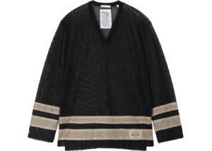 Ao Stussy x Our Legacy Work Shop Hockey Jersey 'Black Beige Mesh'