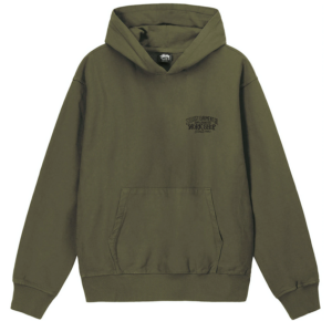 Áo Stussy x Our Legacy Pigment Dyed Hoodie 'Dark Olive'