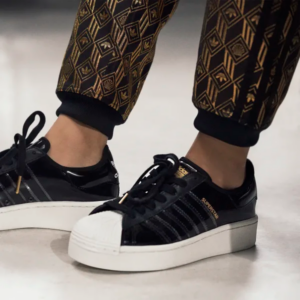 Alternative view of Giày Adidas Superstar Bold 'Patent Black' FW8423
