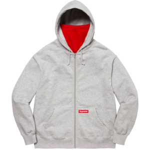 Ao Supreme Double Hood Facemask Zip Up Hooded 'Heather Grey'