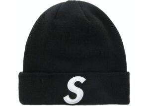 Mũ Supreme New Era S Logo Beanie Black