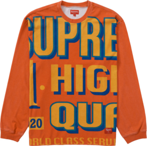 Áo Supreme World Class LS Top Orange SUP-WOCLTOG