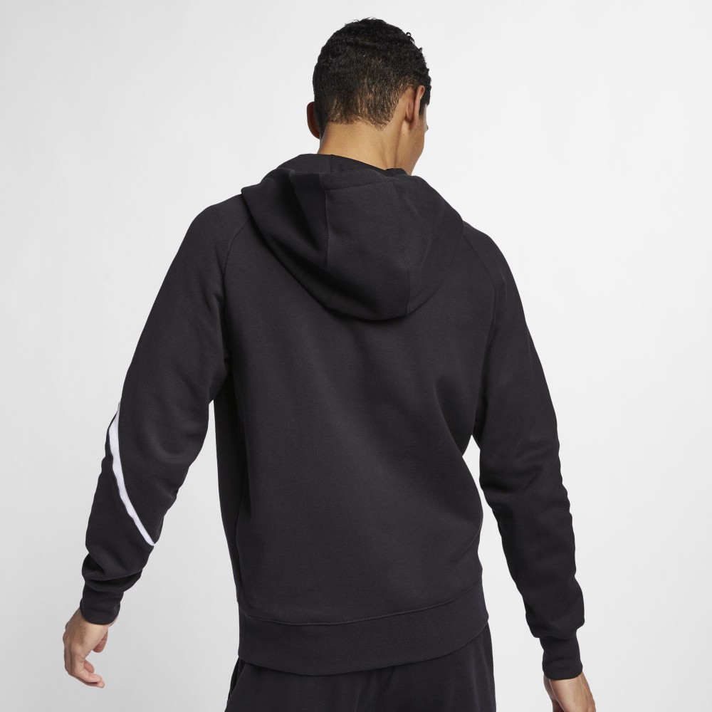 Áo Nike Sportswear Big Swoosh Fleece Sweater 'Black White' BQ6458-010 - Ảnh 6
