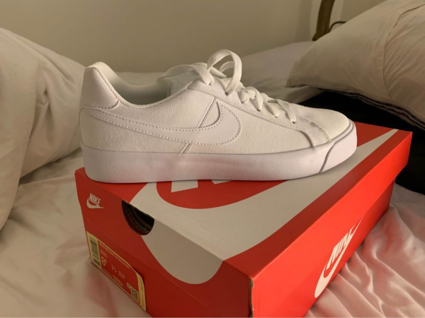 Giày Nike Court Royale AC Canvas Triple White CD5405-101 - Hình ảnh 5