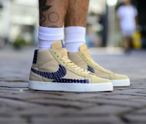 Alternative view of Giày Nike Blazer Mid SB 'Sashiko Pack Sesame' CT0715-200
