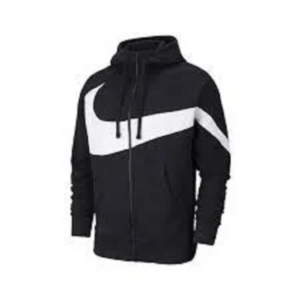 Áo Nike Sportswear Big Swoosh Fleece Sweater 'Black White' BQ6458-010