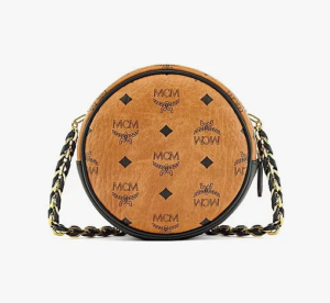 Alternative view of Túi MCM Tambourine Crossbody in Gold Studded Visetos MWRCSVI02CO001