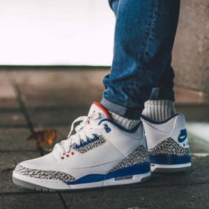 Alternative view of Giày Nike Air Jordan 3 Retro OG BG 'True Blue' 2016 854261-106