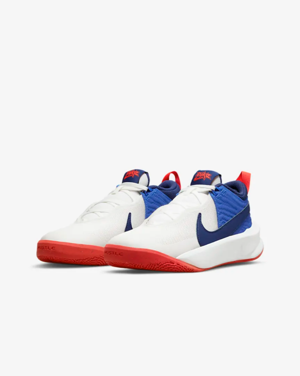 Giày Nike Team Hustle D 10 'White Blue' CW6735-103 - Hình ảnh 3