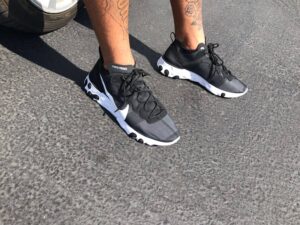 Alternative view of Giày Nike React Element 55 'Black White' BQ6166-003