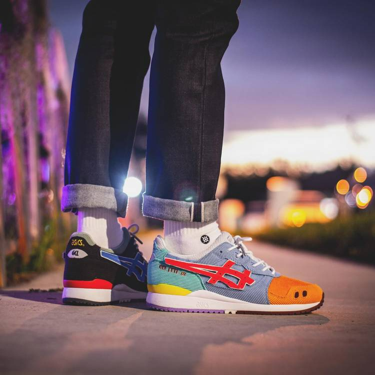 Giày Asics Sean Wotherspoon x Atmos x Gel Lyte 3 PS Corduroy