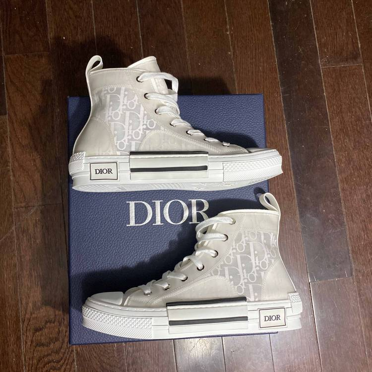 Giày Dior B23 High Top Grey CD Diamond xám replica 11  Ruby Store