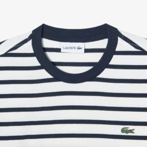 Ao Lacoste Long Sleeve Solid Stripe T-Shirt 'White Blue' TH018E-53G-166