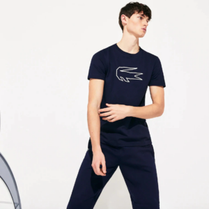 Ao Lacoste Novak Djokovic Croc Print Navy Blue TH4845-525