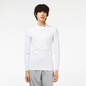 Ao Lacoste Sports Tight Fit Long Sleeve T-Shirt 'White' TH5204-53G-001