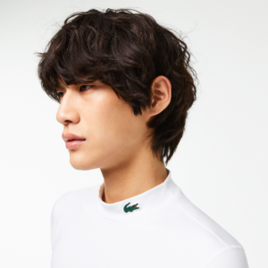 Ao Lacoste Sports Tight Fit Long Sleeve T-Shirt 'White' TH5204-53G-001