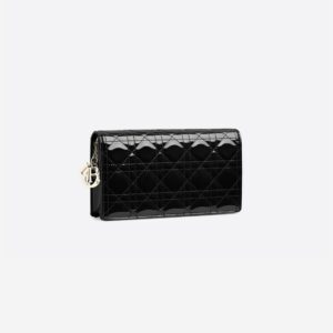 Tui Dior Lady Dior Pouch 'Black Patent Cannage Calfskin' S0204OVRB-M900