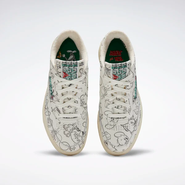 Giày Reebok Tom & Jerry x Club C 'Sketch' FX4011 - Hình ảnh 6