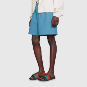 Dep Gucci Slide 'Interlocking G - Black Red Green' 655265-JFA00-8815