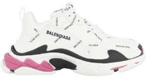 Giay Balenciaga All Over Logo Triple S 'White' 524039-W2FA4-9155