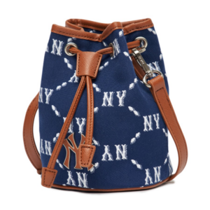 Alternative view of Túi MLB Monogram NY Yankees Mini Bucket 'Navy Brown'