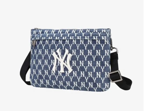 Túi MLB MONOGRAM Denim Sacoche Bag NEW YORK YANKEES 32BGDX111-50U - Hình ảnh 4