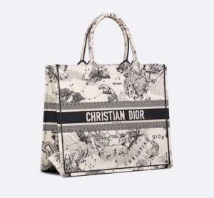 Tui Dior Large Book Tote 'Latte Toile De Jouy Zodiac Embroidery' M1286ZRHZ-M941