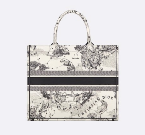 Tui Dior Large Book Tote 'Latte Toile De Jouy Zodiac Embroidery' M1286ZRHZ-M941