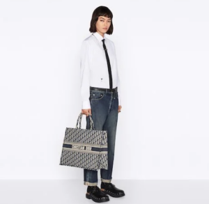 Tui Nu Dior Large Dior Book Tote 'Black White' M1286ZMDL-M993