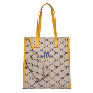 Túi MLB Monogram Tote NY Yankees Beige 3AORM012N-50BGS
