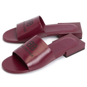 Dep Balenciaga Box Slippers Sandals 'Wine' 670441-WAWNA-6010