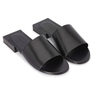 Dep Balenciaga Logo Box Slipper Mule 'Black' 653796-WA8FF-1090