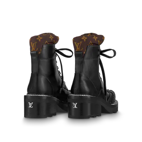 Louis Vuitton LV Beaubourg Ankle Boot, Black, 38.5