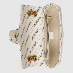 Alternative view of Túi Gucci The Hacker Project Smlall GG Marmont White Leather 443497-UK5AT-9099