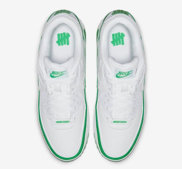 Giày Nike Undefeated x Air Max 90 'White Green Spark' CJ7197-104 - Hình ảnh 6