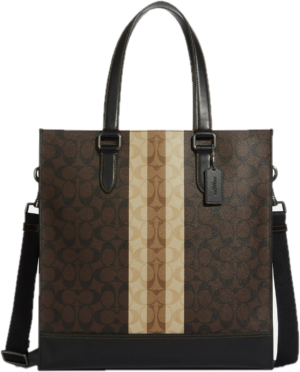 Tui Coach Graham Structured Signature Varsity Stripe 'Gunmetal' 6707-QBMAA