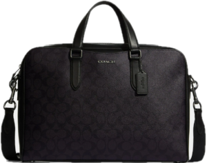 Tui Coach Graham Structured Brief Signature Canvas 'Black' C8175-QBN3A