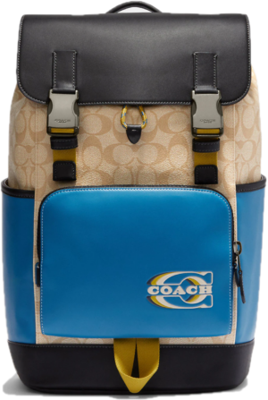 Balo Coach Track Colorblock Signature 'Blue Jay Multi' CH116-QBVFG