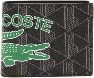 Ví Lacoste The Blend Monogram Bifold 'Black' NH4137B53G-L83