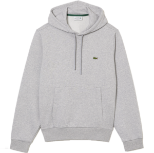 Ao Lacoste Organic Cotton Kangaroo Pocket Sweatshirt 'Gray' SH2567-53G-CCA