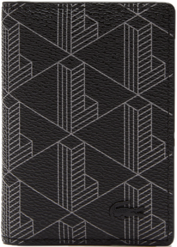 Ví Lacoste The Blend Monogram Card Holder 'Black' NH4134L53G-H45