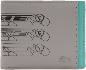 Vi Lacoste Color Lined Bifold Wallet 'Gray' NH4292F53G-L69