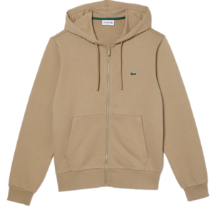 Ao Lacoste Organic Cotton Zip-up Sweatshirt 'Beige' SH2566-53G-CB8